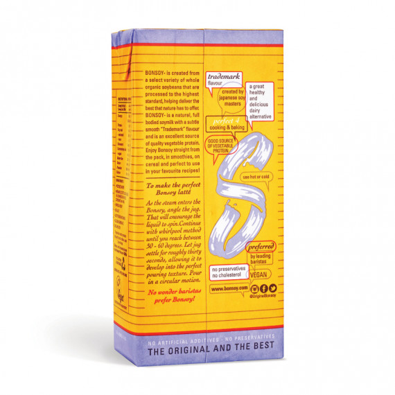 六盒裝 Bonsoy 古法生機豆奶 Bonsoy soymilk 6 pack (1Ltr x6)